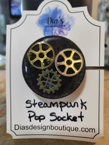 Phone grip Steampunk gear