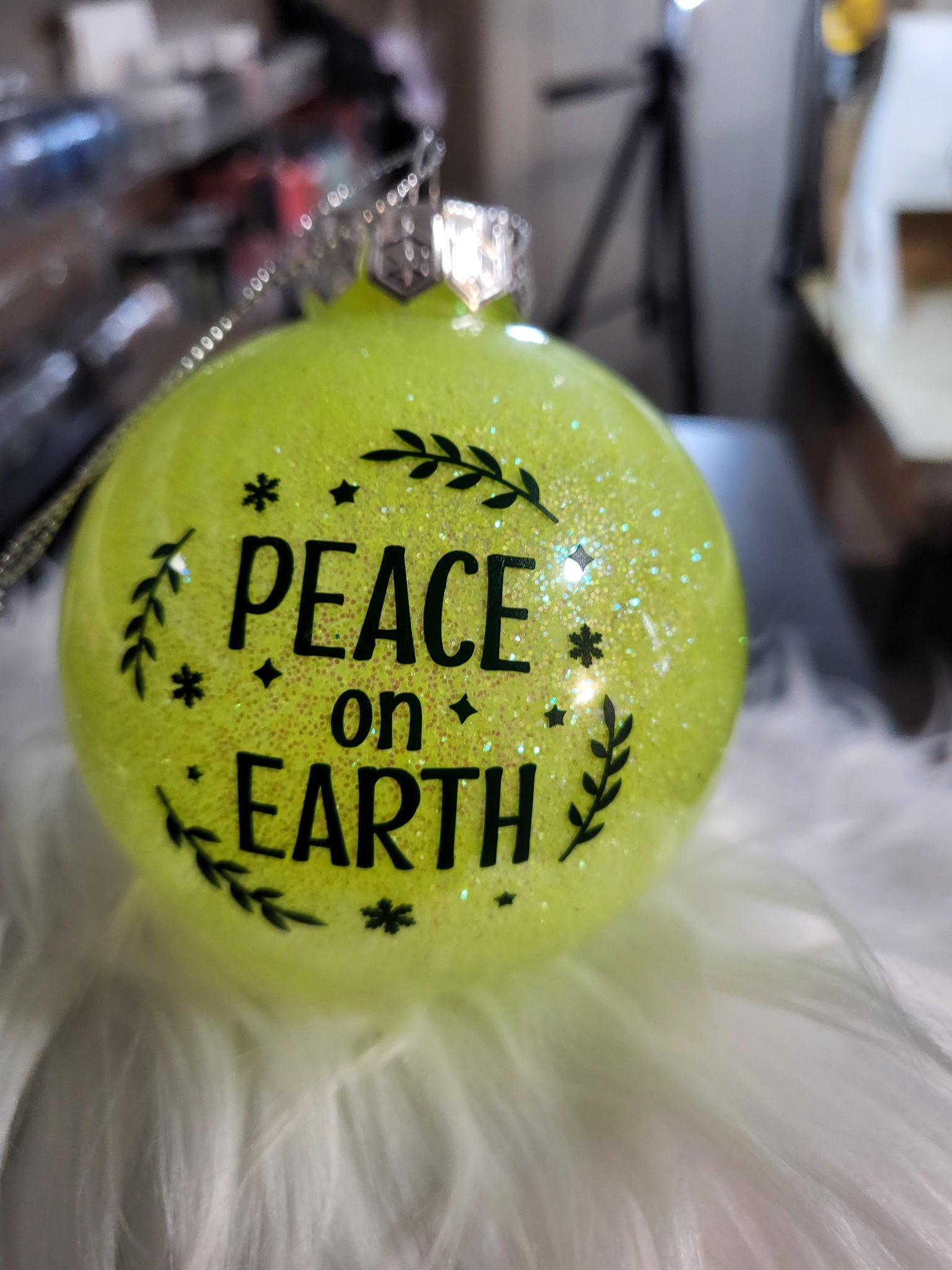 Peace on Earth Christmas Ornament