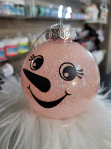 Girl Snowman Ornament