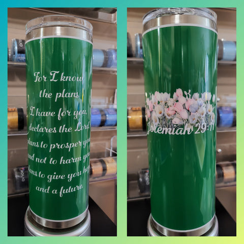 20 oz Tumbler Jeremiah 29:11